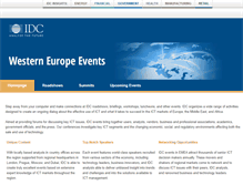 Tablet Screenshot of idcevents.com